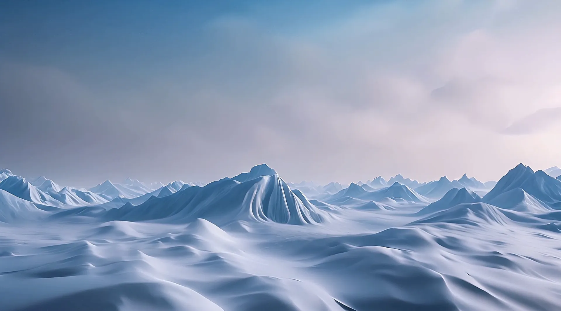 Gentle Snowy Range Tranquil Nature Video Backdrop